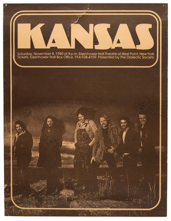 Lot #555 Kansas Signed Poster