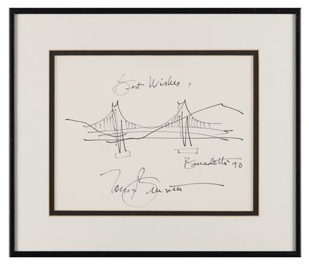 Lot #491 Tony Bennett Signed Sketch - Image 2