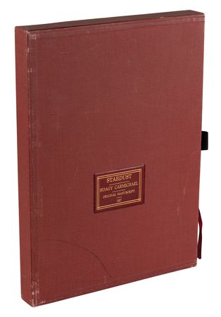 Lot #457 Hoagy Carmichael Signed Musical Manuscript for 'Stardust' - 