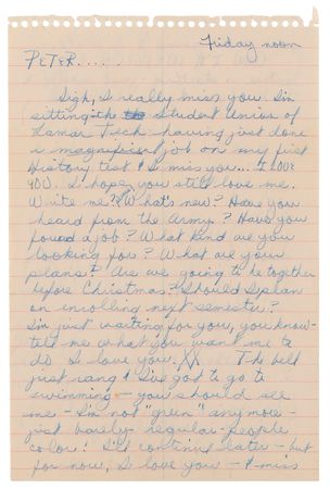 Lot #467 Janis Joplin Autograph Letter Signed on Family, Sobriety, and College: 