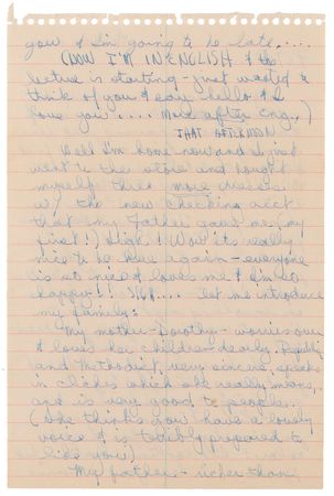 Lot #467 Janis Joplin Autograph Letter Signed on Family, Sobriety, and College: 