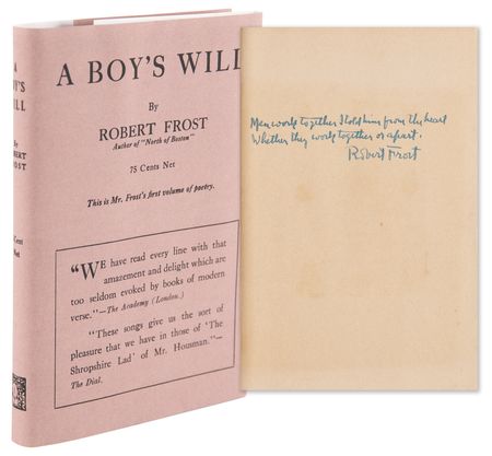 Lot #439 Robert Frost Signed Book with Autograph