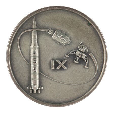 Lot #339 Apollo 9 Flown Robbins Medallion