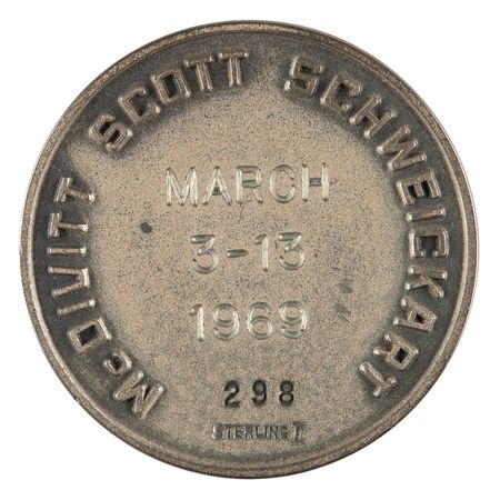 Lot #339 Apollo 9 Flown Robbins Medallion - Image 2