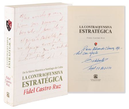Lot #201 Fidel Castro Signed Book - The Strategic