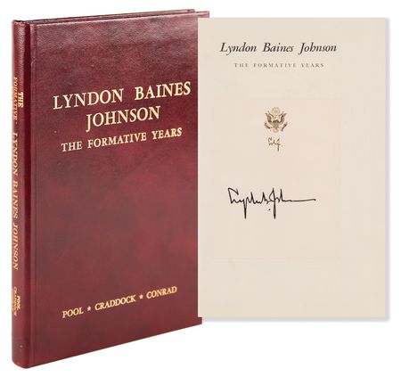 Lot #87 Lyndon B. Johnson Signed Book - The Formative Years - Image 1
