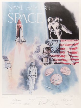 Lot #331 Naval Aviation in Space Multi-Signed (9)