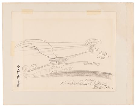 Lot #819 Road Runner Original Drawing by Chuck Jones Drawing - Image 2