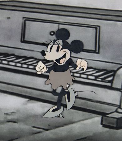 Lot #740 Minnie Mouse color model cel from Puppy Love - Image 2