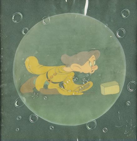Lot #744 Dopey production cels from Snow White and
