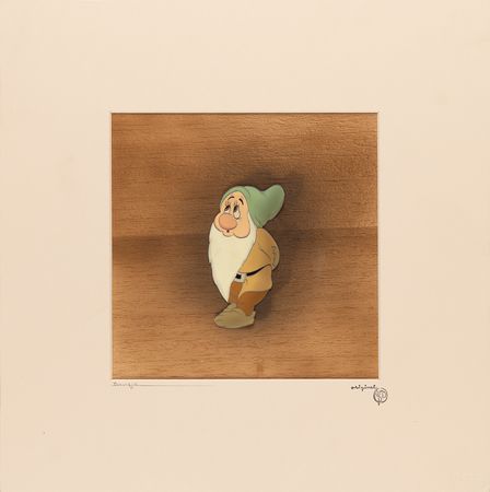 Lot #742 Bashful production cel from Snow White and the Seven Dwarfs - Image 2