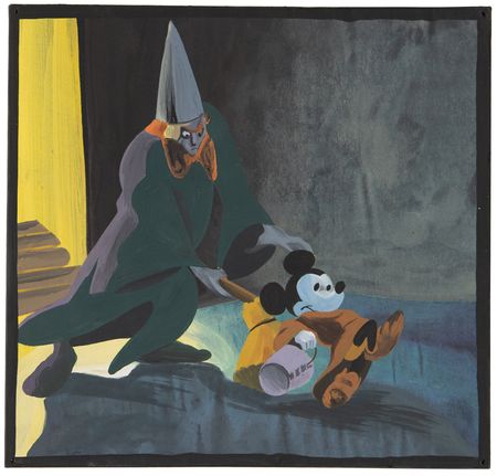 Lot #766 Yen Sid and Mickey Mouse concept painting