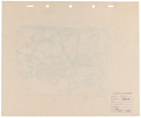 Lot #764 Satyr and Centaurs production storyboard drawing from Fantasia - Image 2