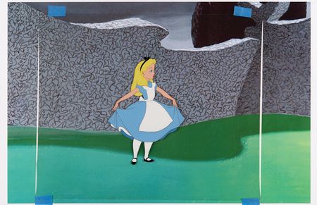 Lot #786 Alice production cel from Alice in Wonderland Production Cel - Image 2