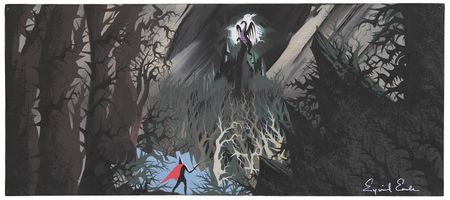 Lot #807 Eyvind Earle concept painting of Prince