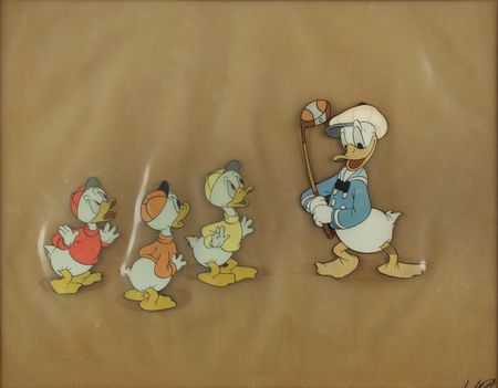 Lot #753 Donald Duck and Nephews production cels from Donald's Golf Game - Image 2