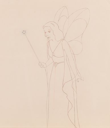 Lot #769 Blue Fairy production drawing from Pinocchio Production Drawing - Image 1