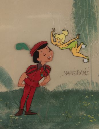 Lot #804 Tinker Bell production cel and Prince production cel from The Truth About Mother Goose - Image 1