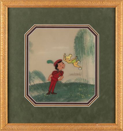Lot #804 Tinker Bell production cel and Prince production cel from The Truth About Mother Goose - Image 2
