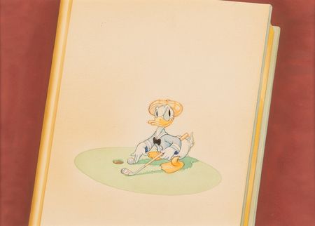 Lot #752 Donald Duck production concept painting from Donald's Golf Game - Image 1
