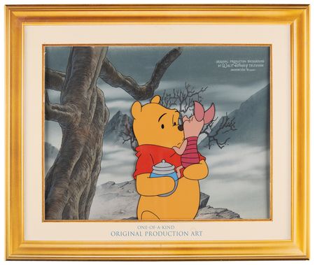 Lot #864 Winnie the Pooh and Piglet production key master background set-up from Pooh's Grand Adventure: The Search for Christopher Robin - Image 2