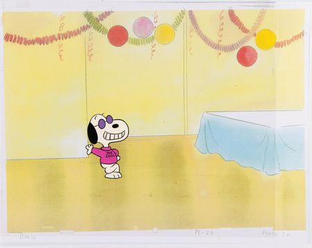 Lot #901 Snoopy publicity cel as 'Joe Cool' from Peanuts Publicity Cel - Image 2