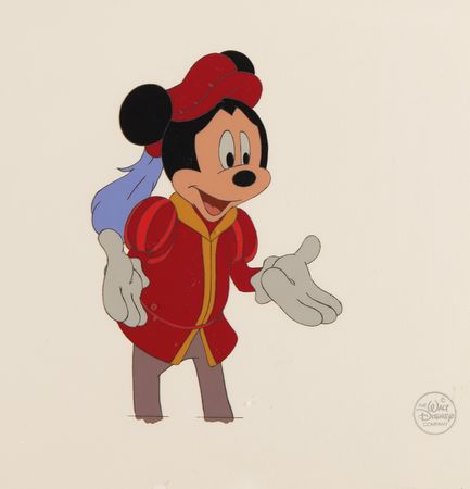 Lot #859 Mickey Mouse production cel from The Prince and the Pauper - Image 1