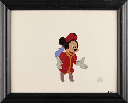 Lot #859 Mickey Mouse production cel from The Prince and the Pauper - Image 2