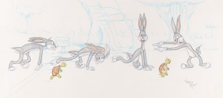 Lot #880 Bugs Bunny and Cecil Turtle panoramic