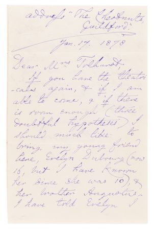 Lot #430 Charles L. Dodgson Autograph Letter Signed, Presenting 