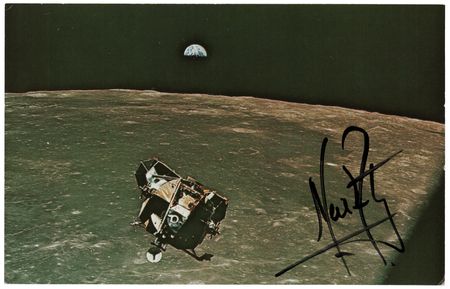 Lot #343 Neil Armstrong Signed Photograph - Image 1
