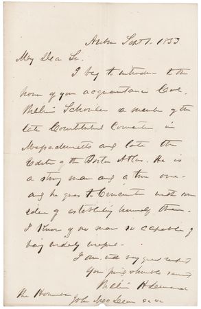 Lot #276 William Seward Autograph Letter Signed to