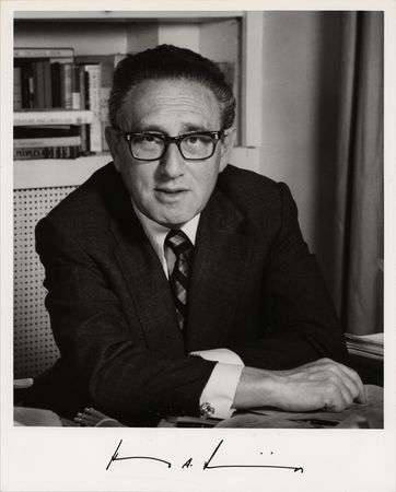 Lot #249 Henry Kissinger Signed Photograph