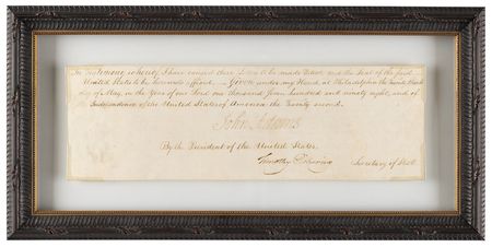 Lot #1 John Adams Partial Document Signed as President - Image 2