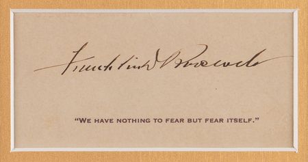 Lot #101 Franklin D. Roosevelt Signature - Image 1