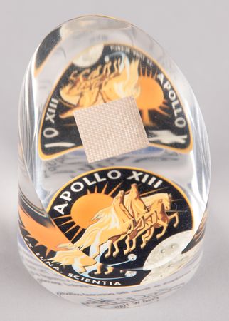 Lot #357 Apollo 13 Flown Couch Segment Flown Relic