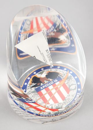 Lot #360 Apollo 16 Flown Schematic Segment Flown Relic - Image 2