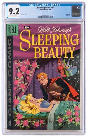 Lot #850 Sleeping Beauty #1 Comic Book (April 1959) - CGC 9.2 - Image 1