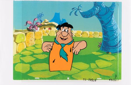 Lot #896 Fred Flintstone production cel from The Flintstones - Image 1