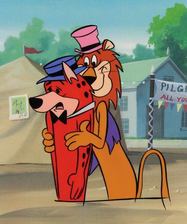 Lot #897 Lippy the Lion and Hardy Har Har production cel from Lippy the Lion Production Cel - Image 2