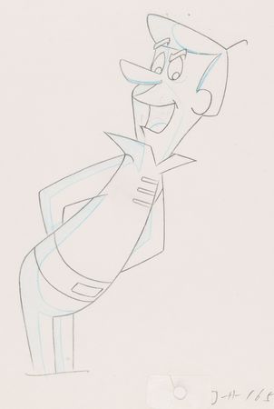 Lot #900 George Jetson production cel and drawing from Jetsons: The Movie Production Cel - Image 3