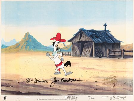 Lot #898 Quick Draw McGraw production cel from The Good, the Bad, and Huckleberry Hound Production Cel - Image 1