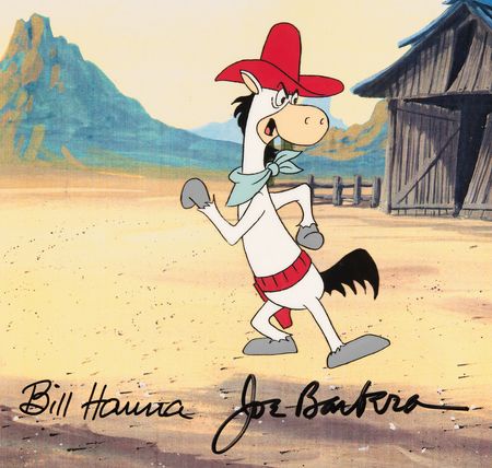 Lot #898 Quick Draw McGraw production cel from The Good, the Bad, and Huckleberry Hound Production Cel - Image 2