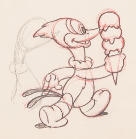 Lot #894 Woody Woodpecker production drawings from The Dizzy Acrobat - Image 2