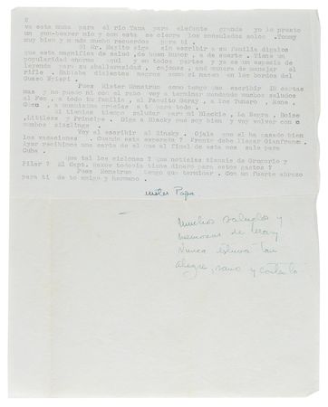 Lot #432 Ernest Hemingway Writes from Kenya During His Second African Safari, One Month After the Publication of The Old Man and the Sea - Image 2
