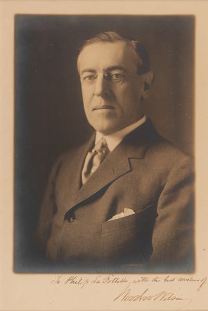 Lot #115 Woodrow Wilson Signed Photograph - Image 1