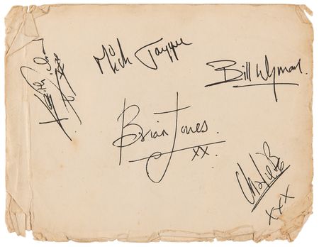Lot #587 Rolling Stones Signed 1964 Decca Promo Card - Image 2