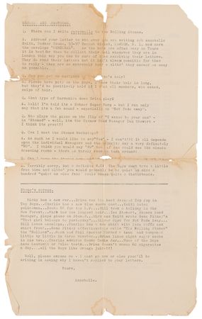 Lot #587 Rolling Stones Signed 1964 Decca Promo Card - Image 4