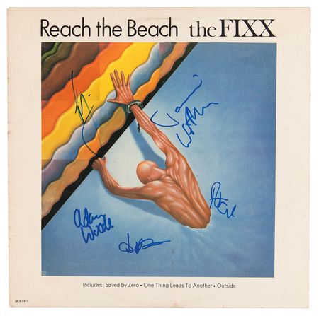 Lot #540 The Fixx Signed Album - Reach the Beach - Image 1