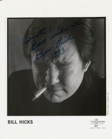 Lot #668 Bill Hicks Signed Photograph